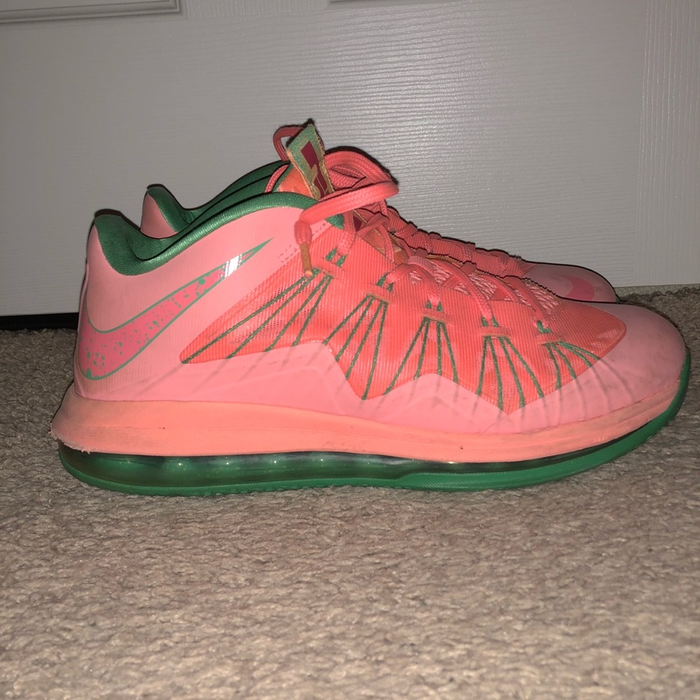 LeBron X Low- Watermelon- Size US 9.5